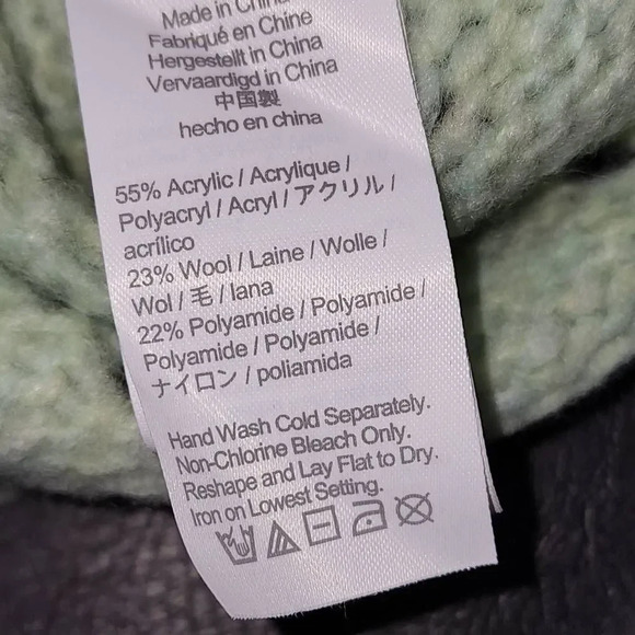 NWT J Crew Womens Mint Green Pointelle Crewneck Sweater 3X - Picture 4 of 4